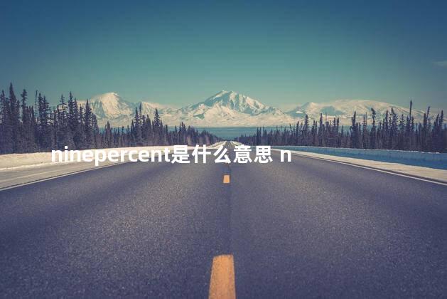 ninepercent是什么意思 nineoneera是什么意思